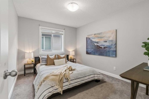 172 Brightoncrest Point Se, Calgary, AB - Indoor Photo Showing Bedroom