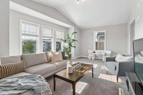 172 Brightoncrest Point Se, Calgary, AB - Indoor Photo Showing Living Room