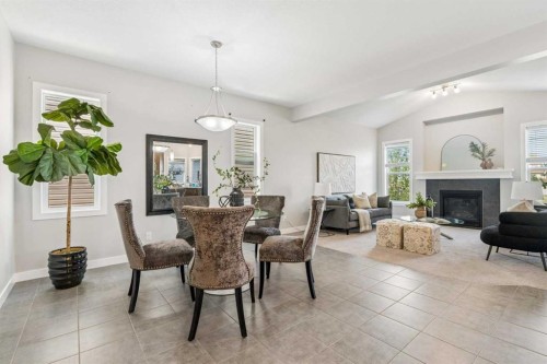 172 Brightoncrest Point Se, Calgary, AB - Indoor Photo Showing Other Room With Fireplace