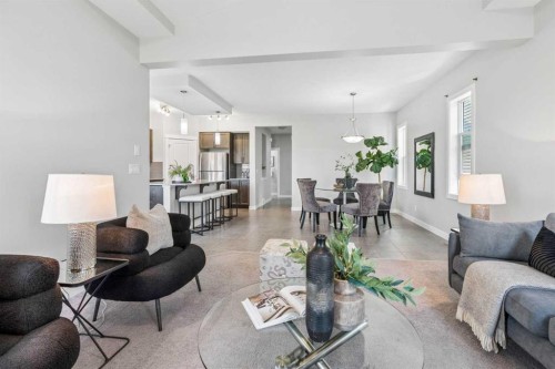172 Brightoncrest Point Se, Calgary, AB - Indoor Photo Showing Living Room