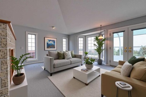 8 Prominence Path Sw, Calgary, AB - Indoor Photo Showing Living Room