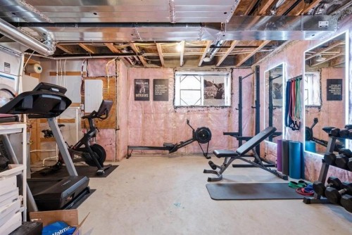 146 Sage Meadows Gardens Nw, Calgary, AB - Indoor Photo Showing Gym Room