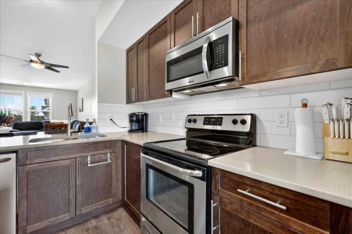 2003-280 Williamstown Close Nw, Airdrie, AB - Indoor Photo Showing Kitchen With Stainless Steel Kitchen