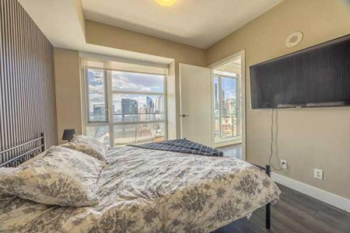 2407-1188 3Rd Street Se, Calgary, AB - Indoor Photo Showing Bedroom