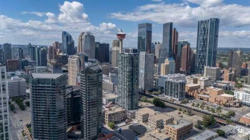 2407-1188 3Rd Street Se, Calgary, AB - Outdoor With View