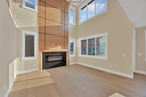 506 Waterford Rise, Chestermere, AB - Indoor With Fireplace