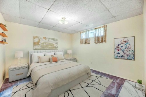 33 Riverview Point Se, Calgary, AB - Indoor Photo Showing Bedroom