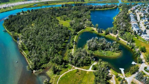 33 Riverview Point Se, Calgary, AB - Outdoor With Body Of Water With View