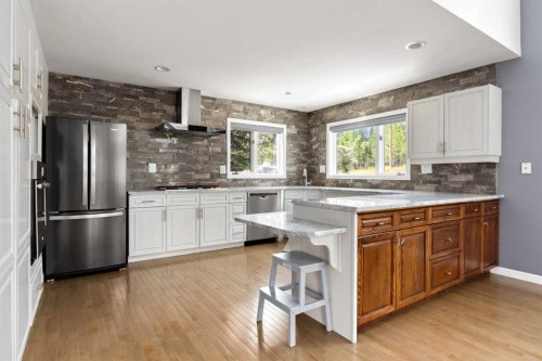 1064 Evergreen Circle, Canmore, AB - Indoor Photo Showing Kitchen With Upgraded Kitchen