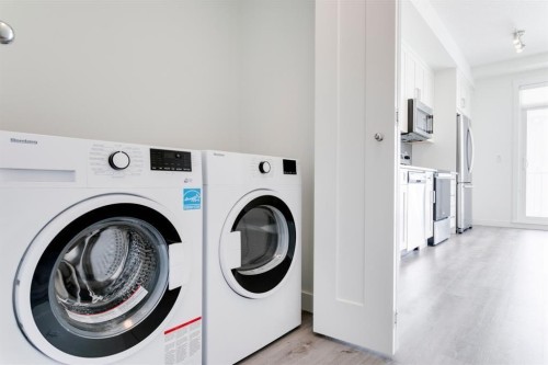 313-300 Auburn Meadows Common Se, Calgary, AB - Indoor Photo Showing Laundry Room