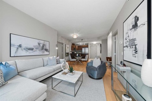 1808-210 15 Avenue Se, Calgary, AB - Indoor Photo Showing Living Room