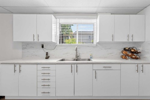 2301 4 Avenue Nw, Calgary, AB - Indoor Photo Showing Kitchen With Double Sink