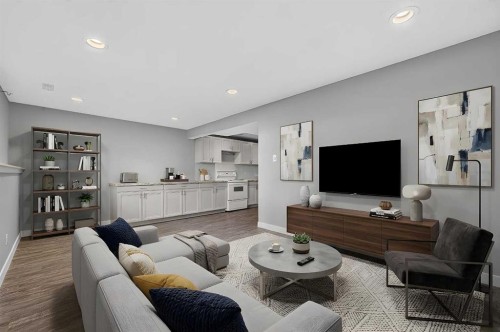 723 55 Avenue Sw, Calgary, AB - Indoor Photo Showing Living Room