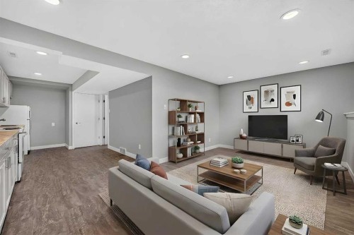 723 55 Avenue Sw, Calgary, AB - Indoor Photo Showing Living Room