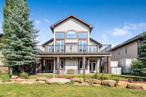 259 Willow Ridge Manor, Diamond Valley, AB - Outdoor With Deck Patio Veranda With Facade