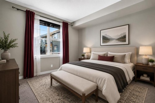 235 Mckenzie Towne Link Se, Calgary, AB - Indoor Photo Showing Bedroom