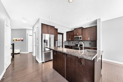 29 Redstone Manor, Calgary, AB - Indoor Photo Showing Kitchen With Upgraded Kitchen