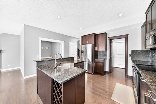 29 Redstone Manor, Calgary, AB - Indoor Photo Showing Kitchen With Double Sink With Upgraded Kitchen