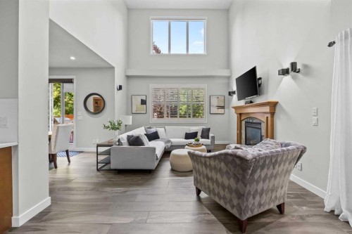 11755 Valley Ridge Boulevard Nw, Calgary, AB - Indoor Photo Showing Other Room With Fireplace
