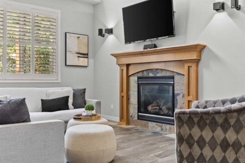11755 Valley Ridge Boulevard Nw, Calgary, AB - Indoor Photo Showing Living Room With Fireplace