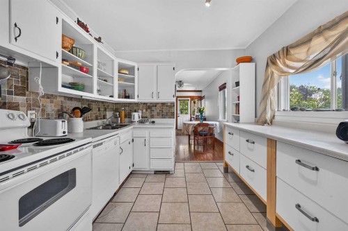 241 25 Avenue Ne, Calgary, AB - Indoor Photo Showing Kitchen With Double Sink