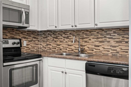 1213-200 Brookpark Drive Sw, Calgary, AB - Indoor Photo Showing Kitchen With Stainless Steel Kitchen With Double Sink
