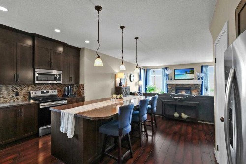 460 Seclusion Valley Drive, Diamond Valley, AB - Indoor Photo Showing Kitchen With Upgraded Kitchen