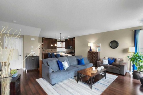 460 Seclusion Valley Drive, Diamond Valley, AB - Indoor Photo Showing Living Room