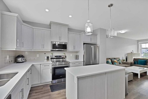 109 Skyview Parade Ne, Calgary, AB - Indoor Photo Showing Kitchen With Double Sink