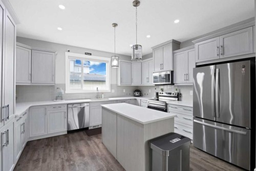 109 Skyview Parade Ne, Calgary, AB - Indoor Photo Showing Kitchen With Upgraded Kitchen