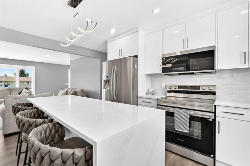 4932 Rundlehorn Drive Ne, Calgary, AB - Indoor Photo Showing Kitchen With Upgraded Kitchen