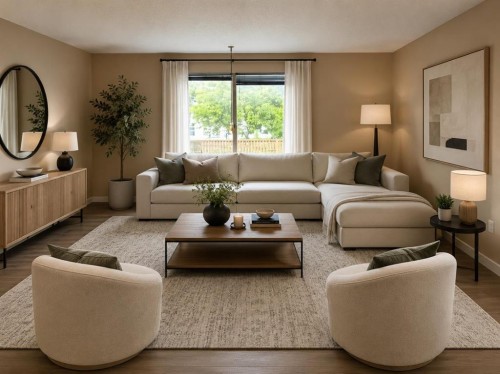 3915 29A Avenue Se, Calgary, AB - Indoor Photo Showing Living Room