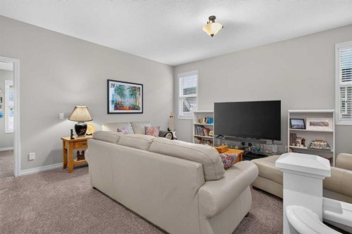 172 Riviera Way, Cochrane, AB - Indoor Photo Showing Living Room