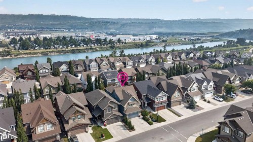 172 Riviera Way, Cochrane, AB - Outdoor With Body Of Water With View
