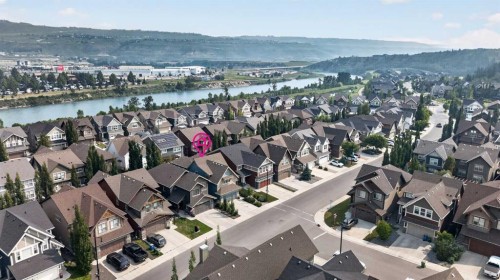 172 Riviera Way, Cochrane, AB - Outdoor With Body Of Water With View