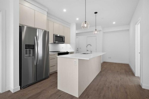 3201-6 Merganser Drive West, Chestermere, AB - Indoor Photo Showing Kitchen With Upgraded Kitchen