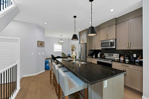 3306 2 Street Ne, Calgary, AB - Indoor Photo Showing Kitchen With Double Sink With Upgraded Kitchen
