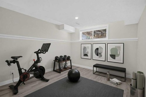 340 Copperfield Boulevard Se, Calgary, AB - Indoor Photo Showing Gym Room