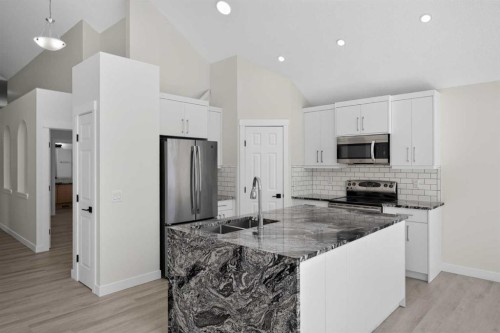 340 Copperfield Boulevard Se, Calgary, AB - Indoor Photo Showing Kitchen With Upgraded Kitchen