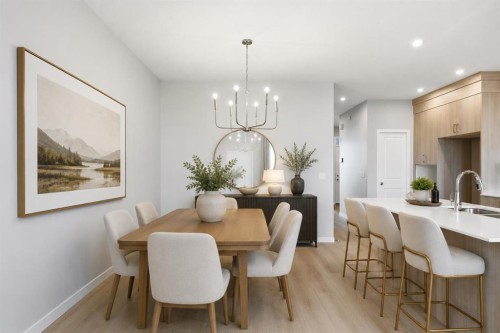 37 Rosemary Gardens Se, Calgary, AB - Indoor Photo Showing Dining Room