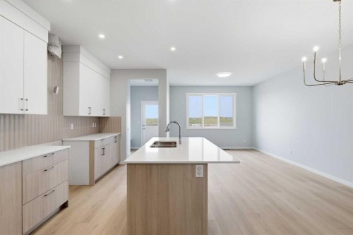 37 Rosemary Gardens Se, Calgary, AB - Indoor Photo Showing Kitchen With Double Sink With Upgraded Kitchen