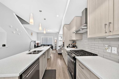 1213 Sage Hill Grove Nw, Calgary, AB - Indoor Photo Showing Kitchen With Double Sink With Upgraded Kitchen