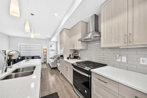 1213 Sage Hill Grove Nw, Calgary, AB - Indoor Photo Showing Kitchen With Double Sink With Upgraded Kitchen