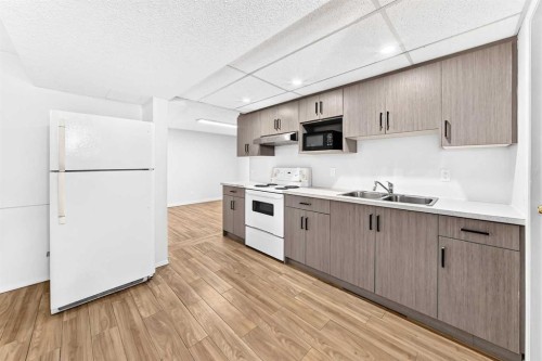 28 Whiteram Close Ne, Calgary, AB - Indoor Photo Showing Kitchen With Double Sink
