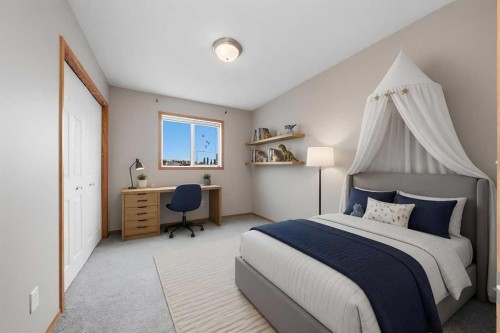 142 Arbour Meadows Close Nw, Calgary, AB - Indoor Photo Showing Bedroom