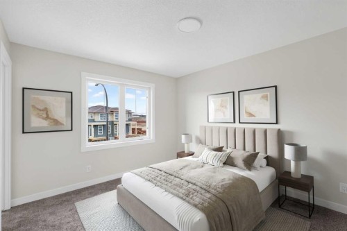 138 Starling Boulevard Nw, Calgary, AB - Indoor Photo Showing Bedroom
