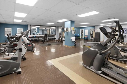 131-369 Rocky Vista Park Nw, Calgary, AB - Indoor Photo Showing Gym Room