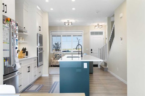 239 Vista Road, Crossfield, AB - Indoor Photo Showing Kitchen With Upgraded Kitchen