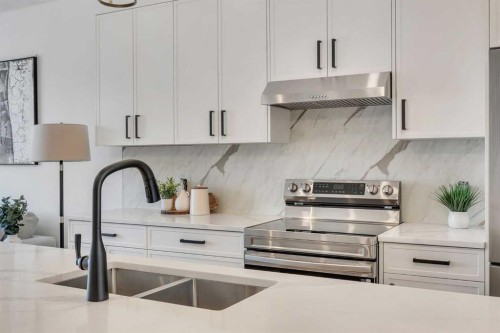 203-8850 48 Street Ne, Calgary, AB - Indoor Photo Showing Kitchen With Double Sink With Upgraded Kitchen
