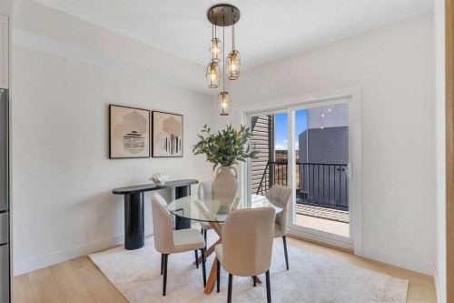 203-8850 48 Street Ne, Calgary, AB - Indoor Photo Showing Dining Room